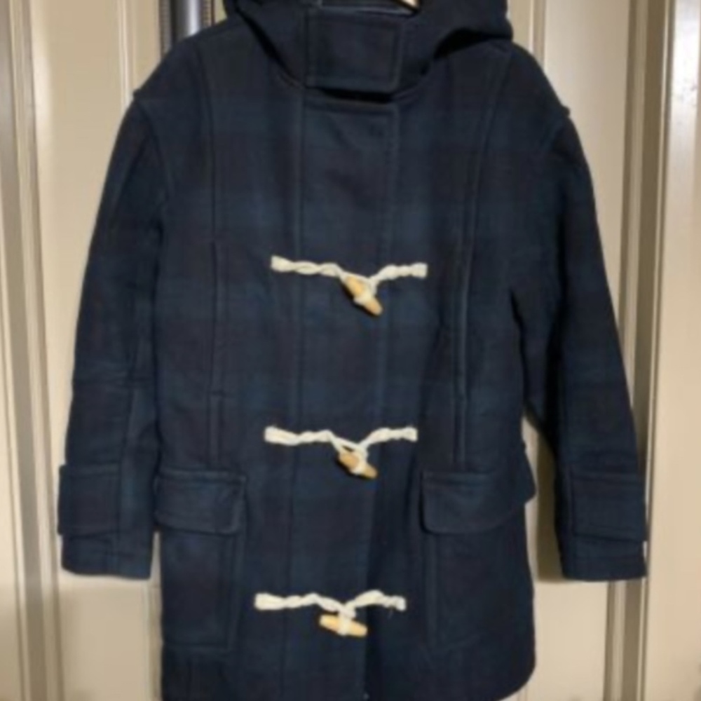 Abercrombie Women  DUFFLE COAT- USED- SIZE M-PLAID